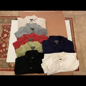 Lot of 7 Men's Small/Medium ShortSleeve Banana Republic Button Down Shirts